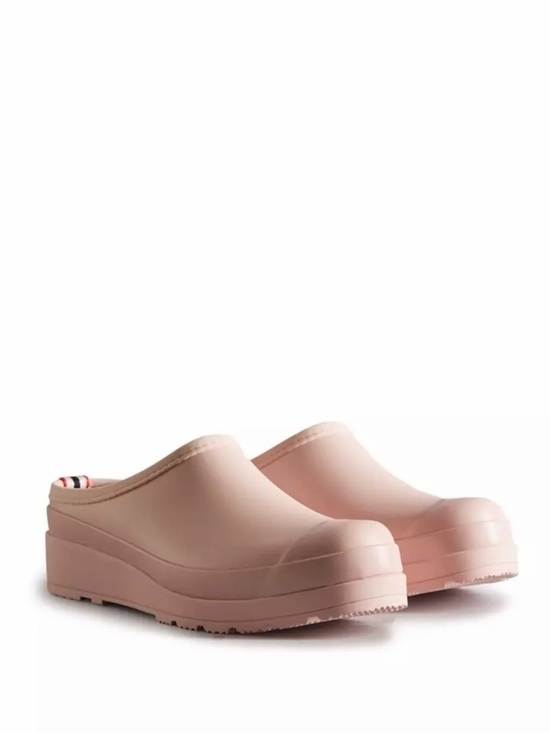 Hunter Shoes - Hunter Gorpcore Streeywear Shiny Pink Slip-On waterproof Rain Clogs, UK 6